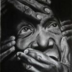 Ficha Técnica Autor: Juvenil Alex Lezilé Título: Luz Entre Sombras Técnica: Lápis Grafite sobre Papel, 120g Dimensões: 42/29 cm Ano: 2020